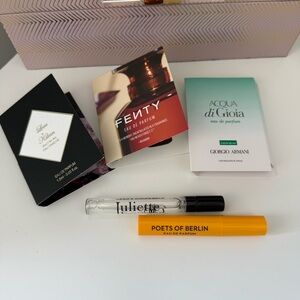 Perfume sample and travel size